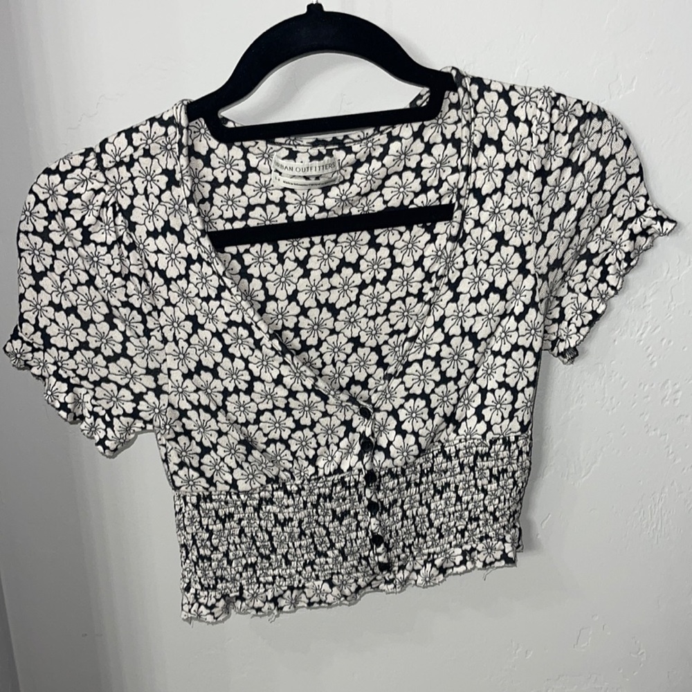 UO Cropped Blouse